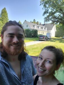 Staff selfie at Sir John Johnson House in Williamstown Ontario